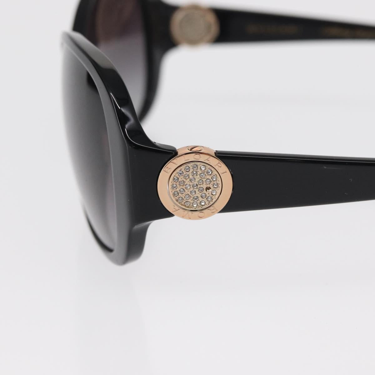 BVLGARI Sunglasses plastic Black Auth 156146