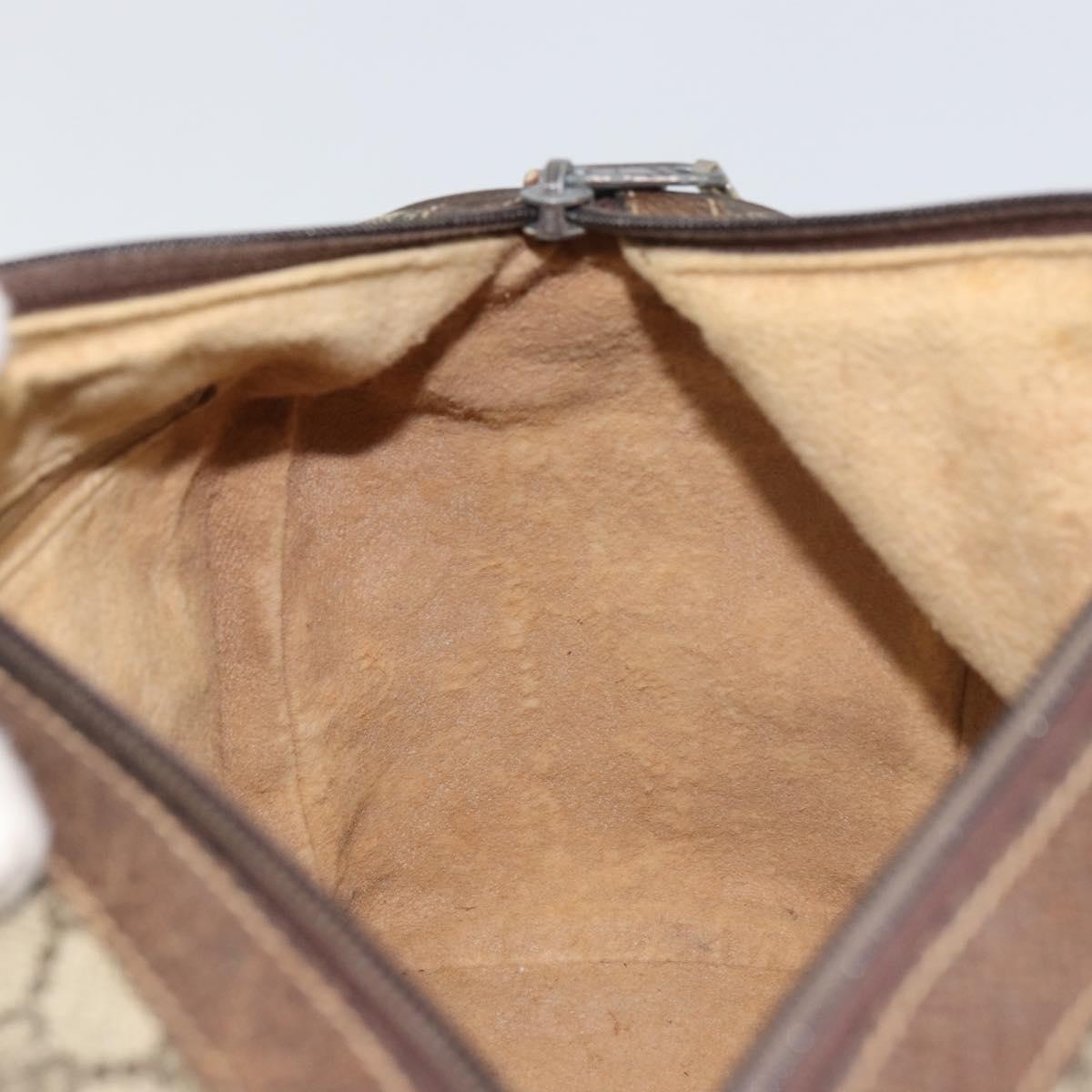 GUCCI GG Supreme Web Sherry Line Boston Bag PVC Beige Gold 010 378 Auth 156155