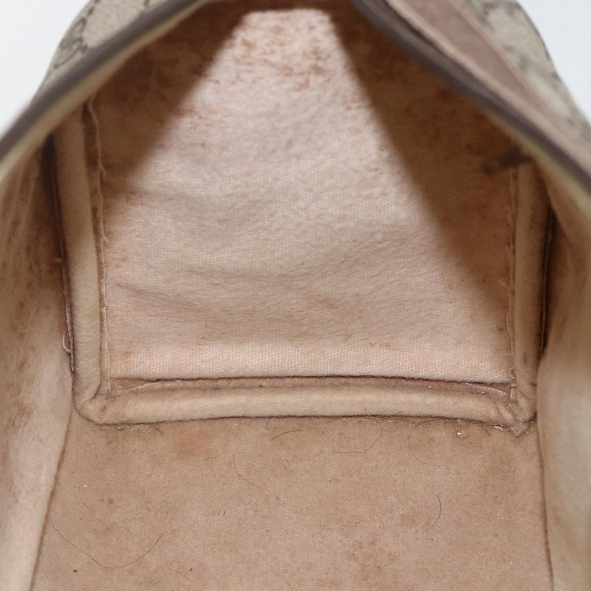 GUCCI GG Supreme Web Sherry Line Boston Bag PVC Beige Gold 40 02 007 Auth 156156