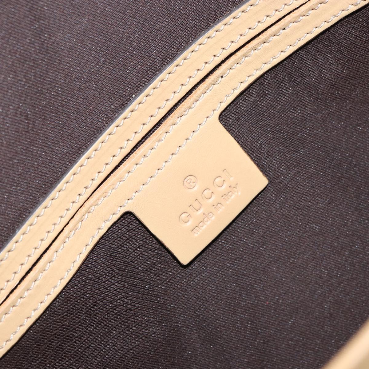 GUCCI GG Supreme Shoulder Bag PVC Ivory Gold 223666 Auth 156157