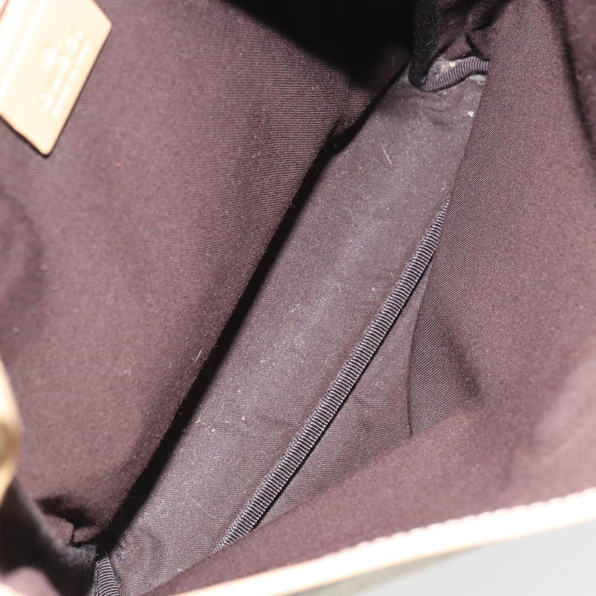 GUCCI GG Supreme Shoulder Bag PVC Ivory Gold 223666 Auth 156157