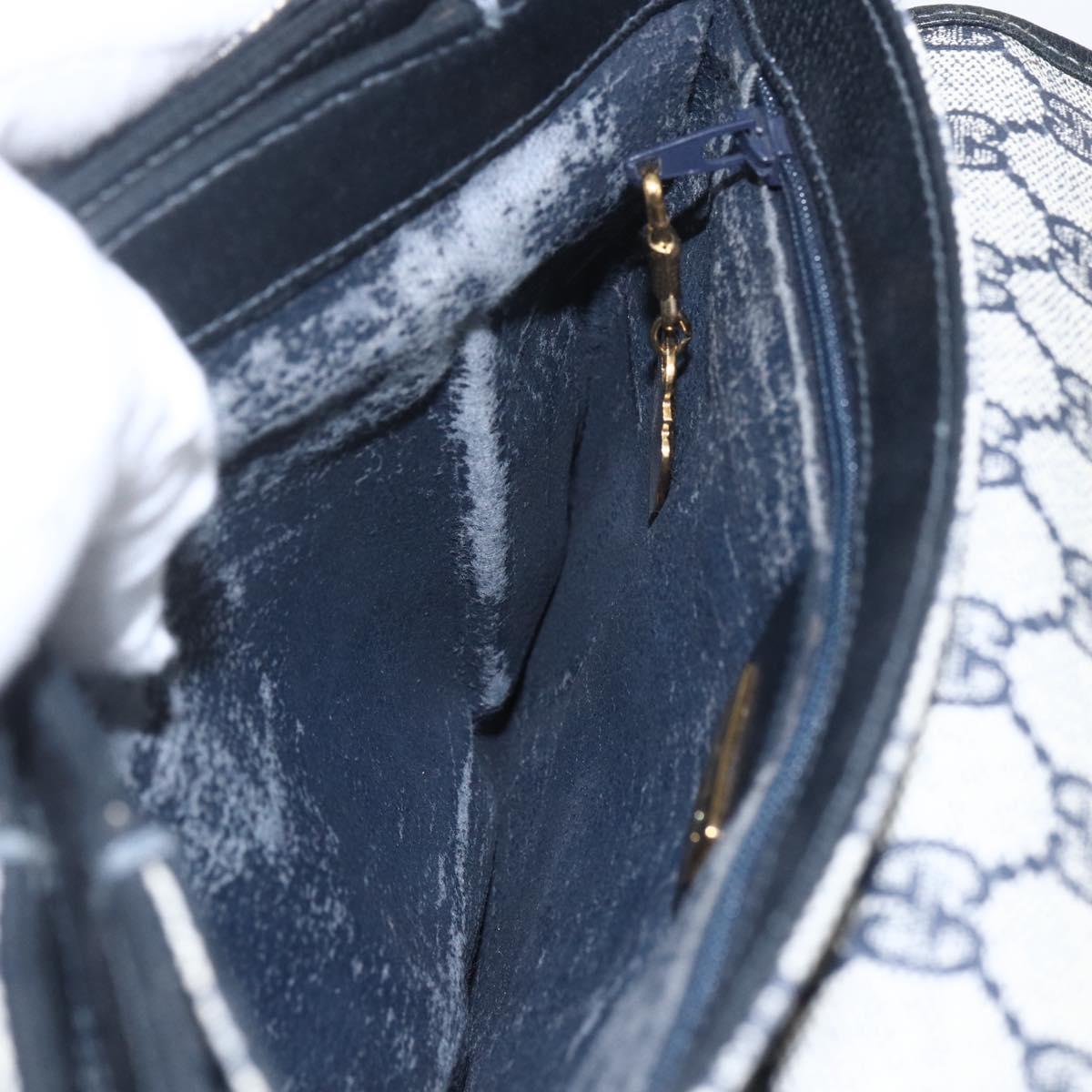 GUCCI GG Supreme Shoulder Bag PVC Red Gold Auth 156158