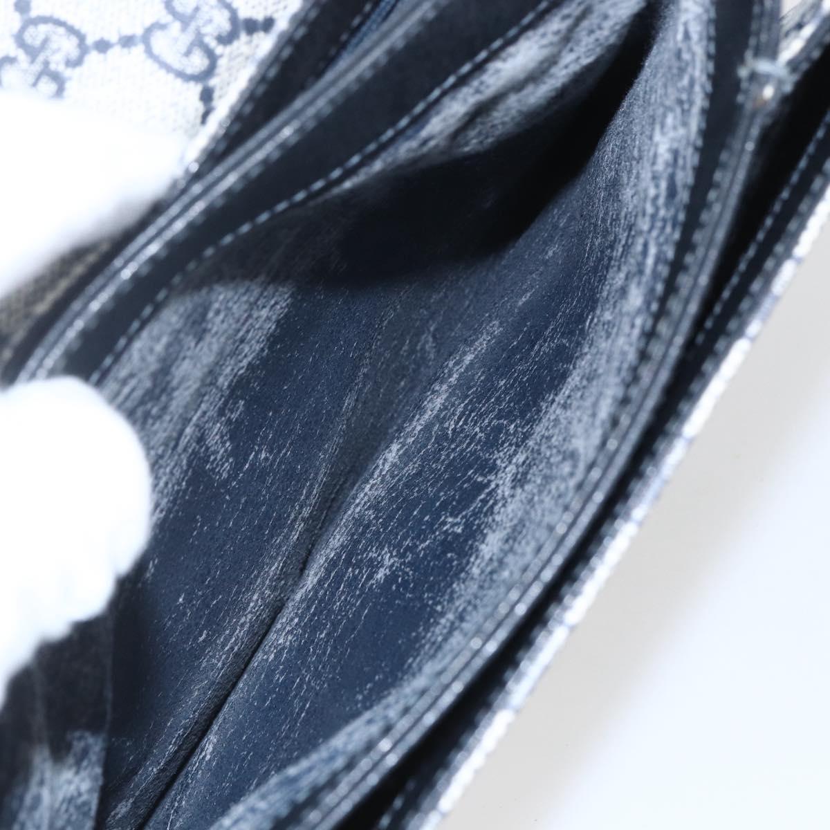 GUCCI GG Supreme Shoulder Bag PVC Red Gold Auth 156158