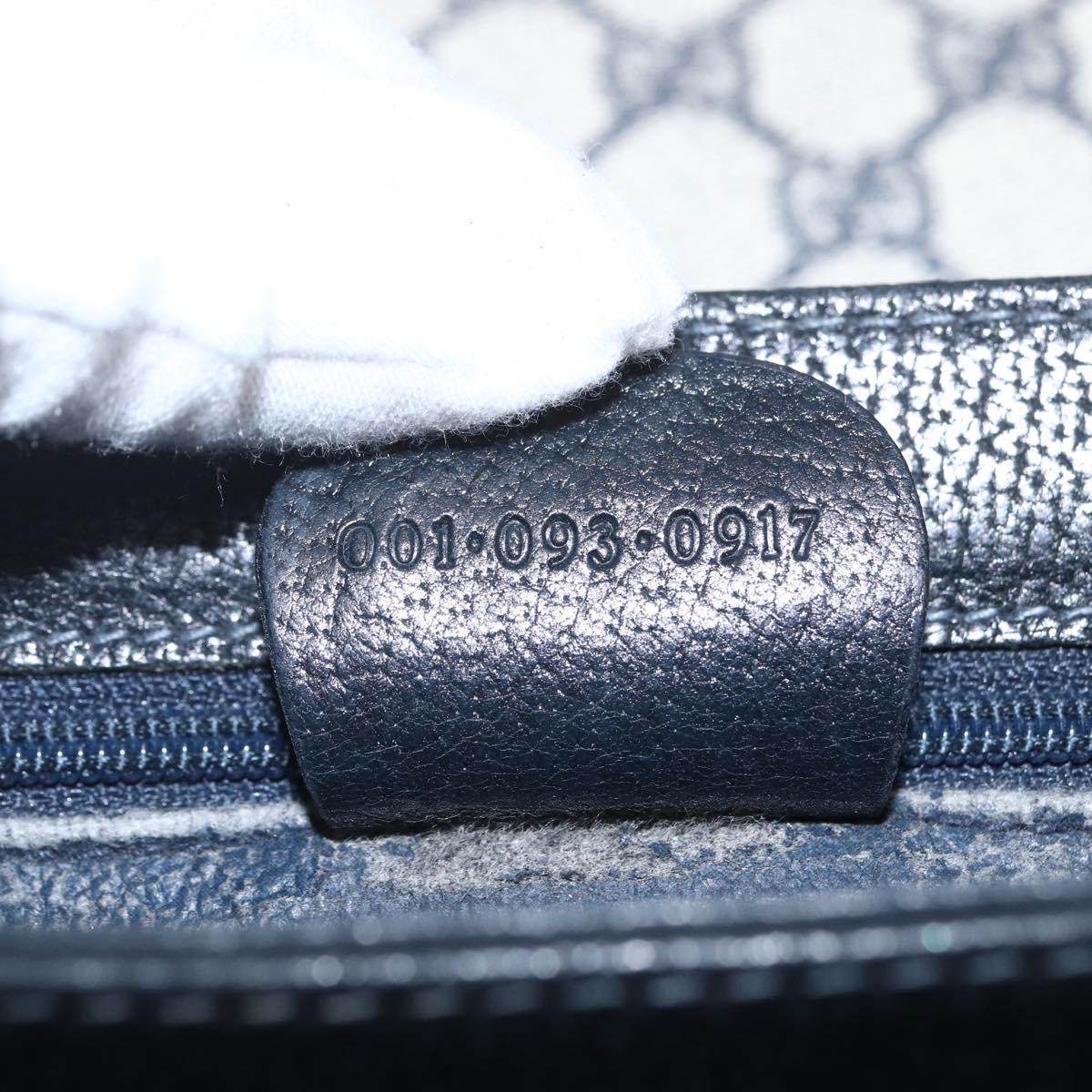 GUCCI GG Supreme Shoulder Bag PVC Red Gold Auth 156158