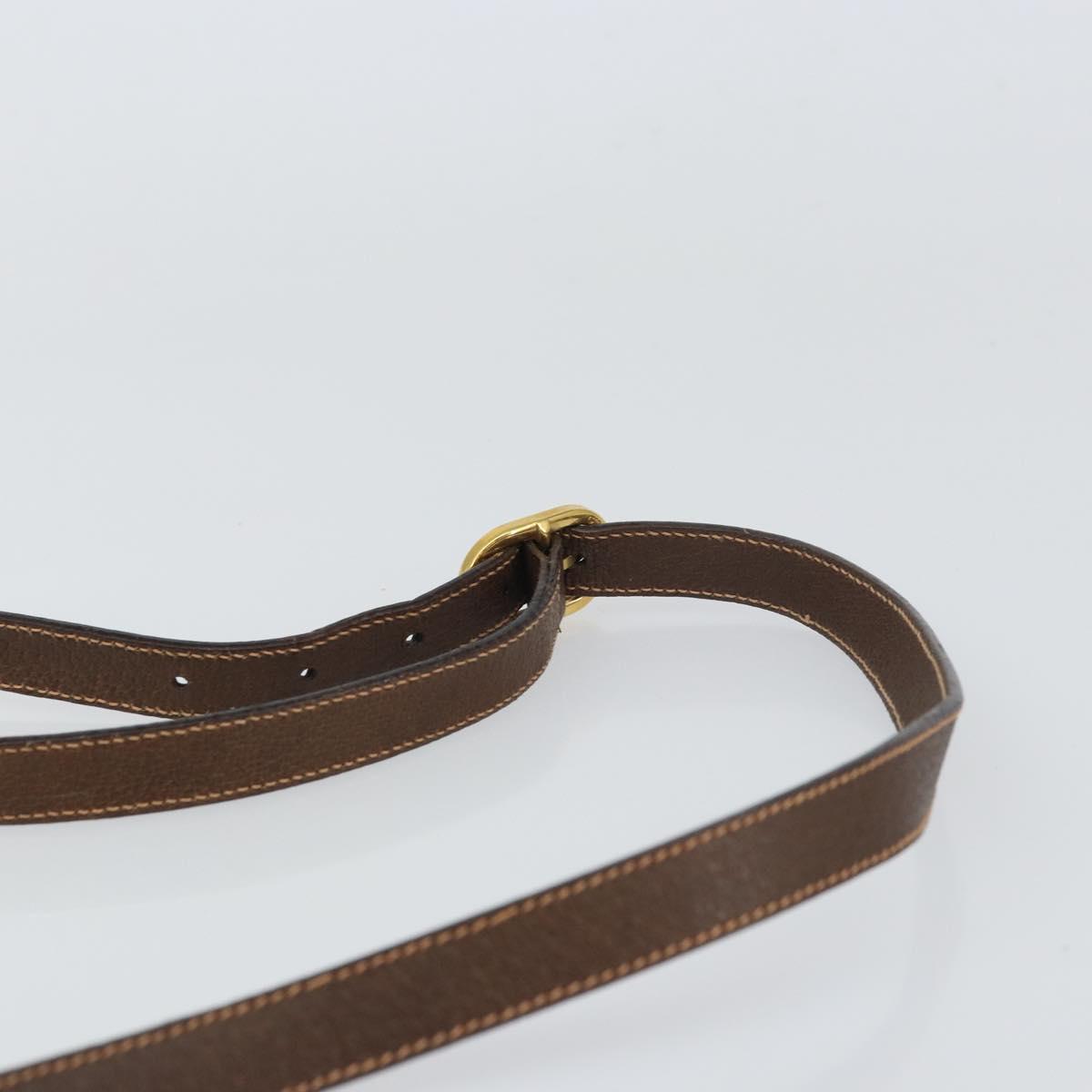 GUCCI GG Supreme Web Sherry Line Bag PVC Beige Gold 89 02 032 Auth 156159