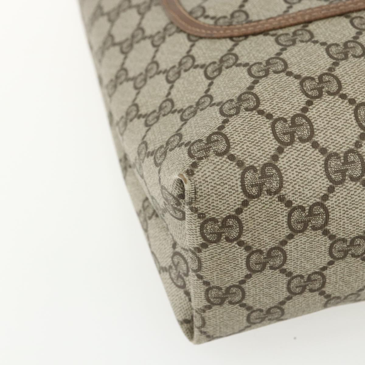 GUCCI GG Supreme Web Sherry Line Tote Bag PVC Beige Red 39 02 003 Auth 156160