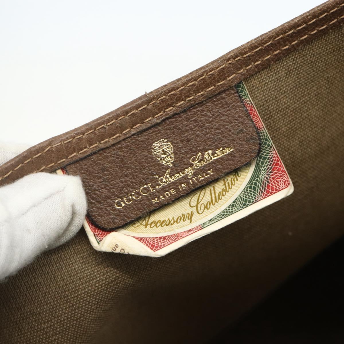 GUCCI GG Supreme Web Sherry Line Tote Bag PVC Beige Red 39 02 003 Auth 156160