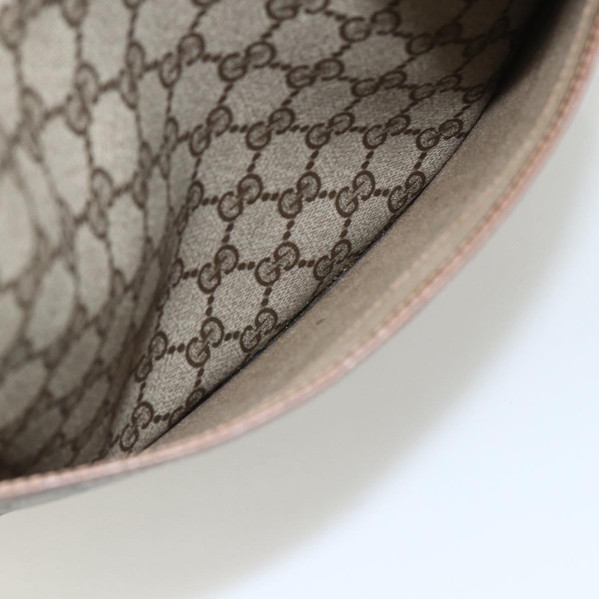 GUCCI GG Supreme Web Sherry Line Tote Bag PVC Beige Red 39 02 003 Auth 156160