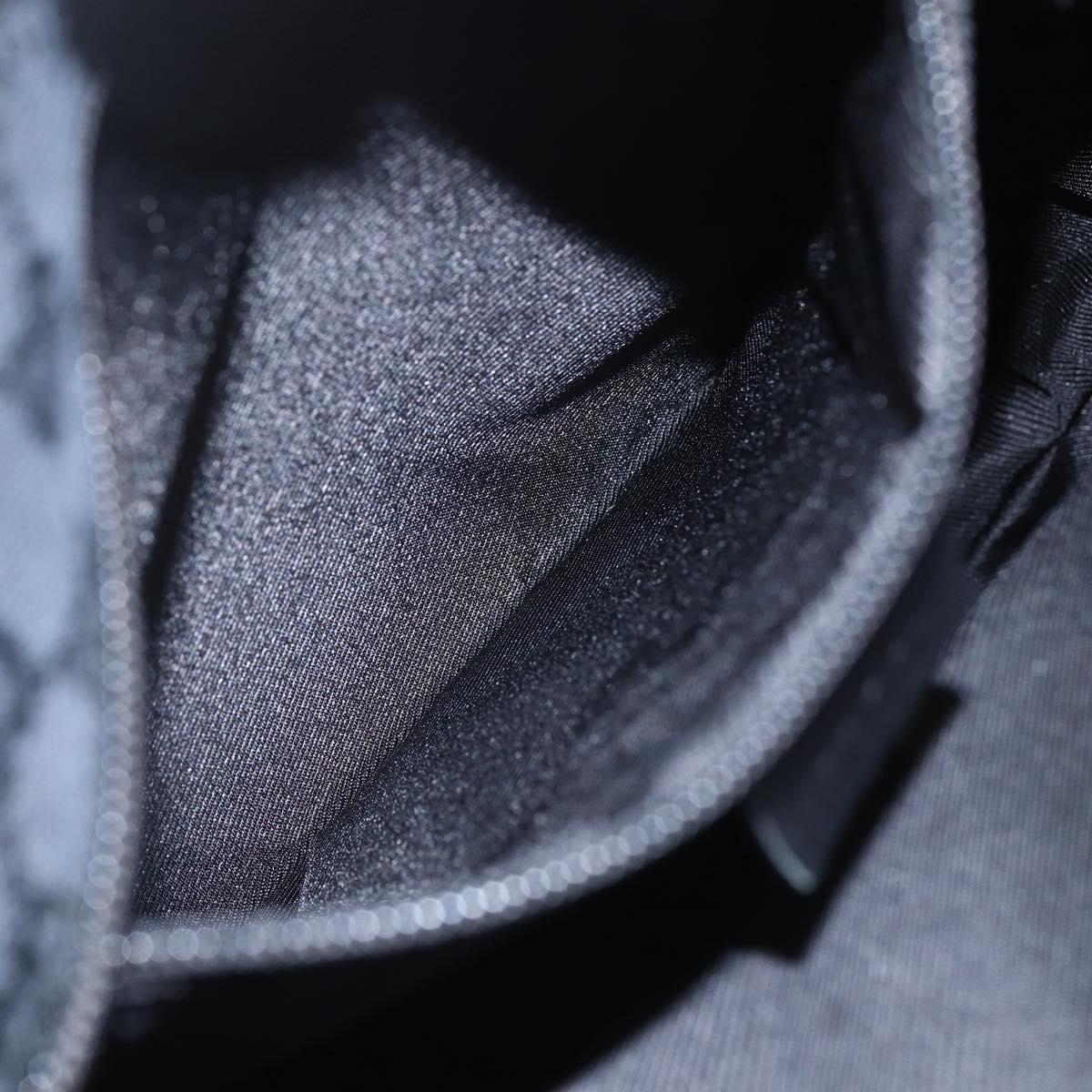 GUCCI GG Canvas Tote Bag Black Silver 019 0401 Auth 156162