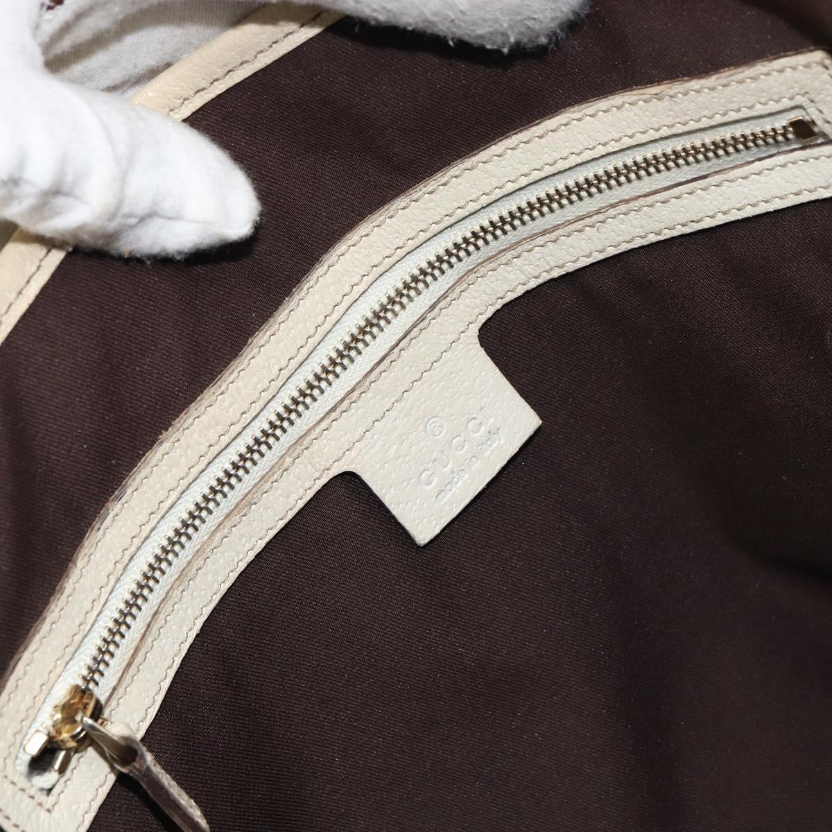 GUCCI GG Canvas Tote Bag Beige Gold 153009 Auth 156163