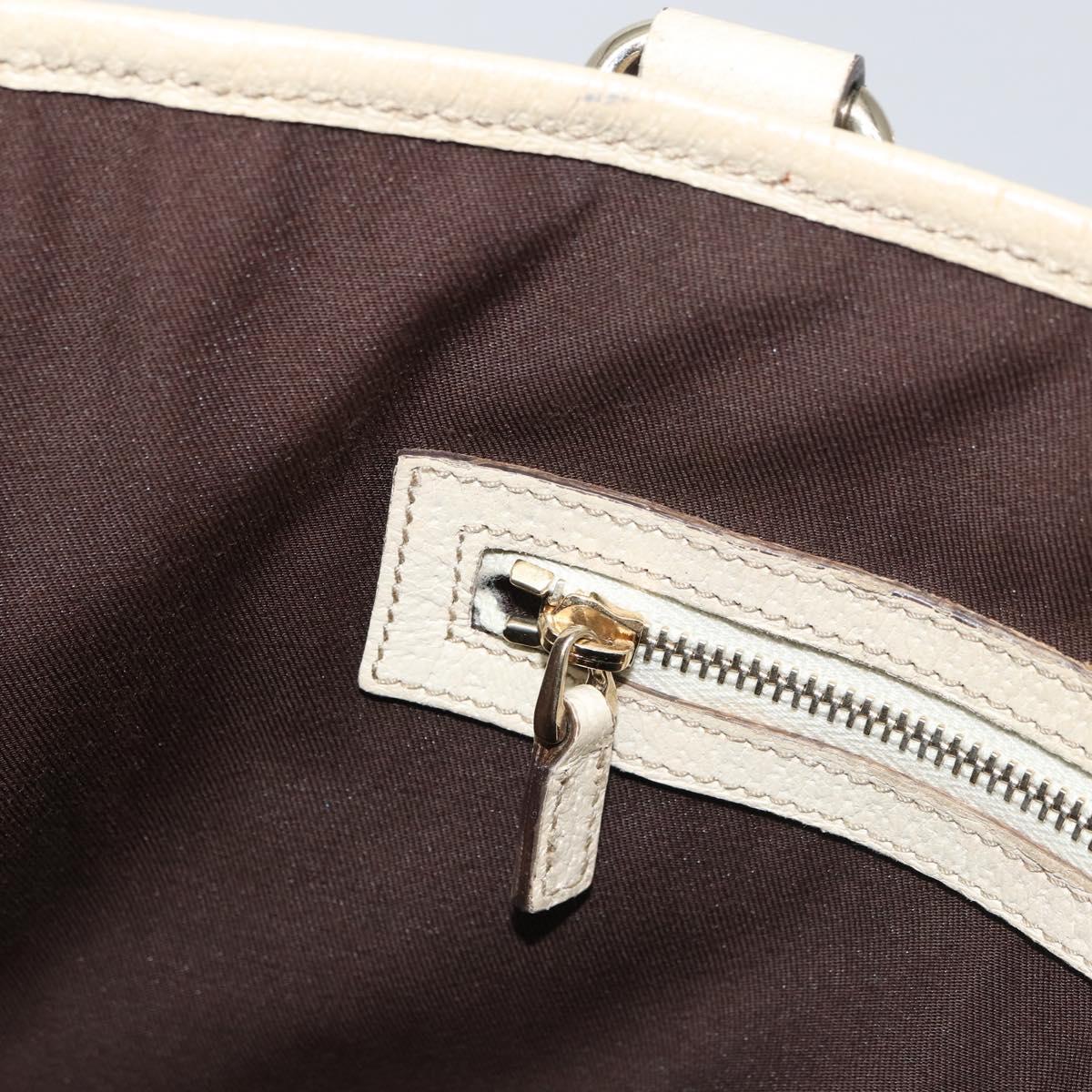 GUCCI GG Canvas Tote Bag Beige Gold 153009 Auth 156163