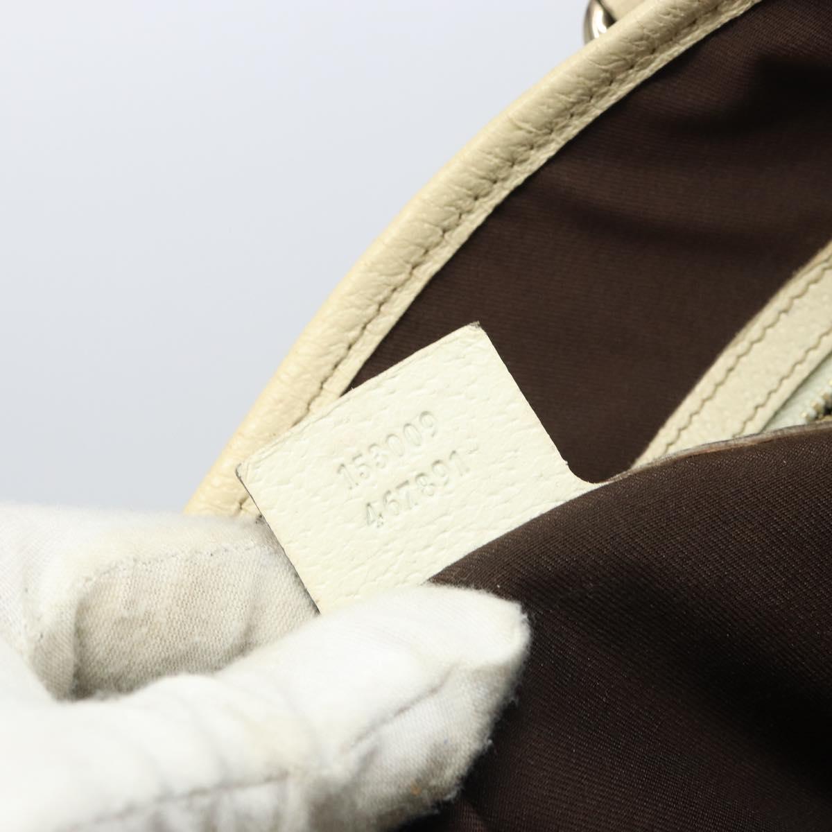 GUCCI GG Canvas Tote Bag Beige Gold 153009 Auth 156163