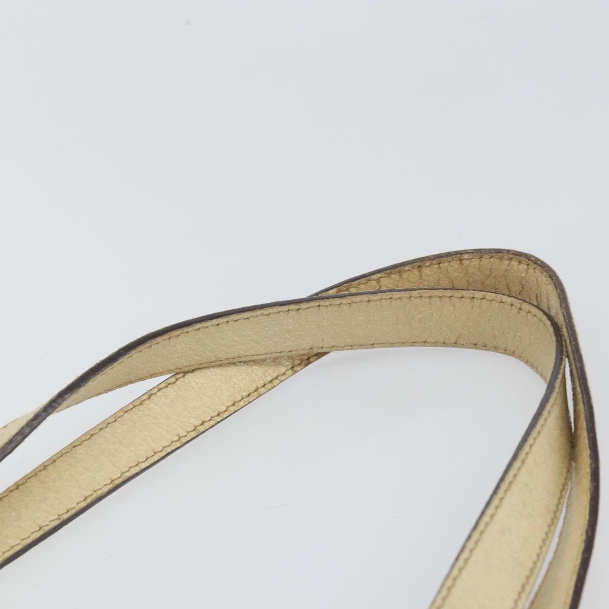 GUCCI GG Canvas Tote Bag Beige Gold 153009 Auth 156163