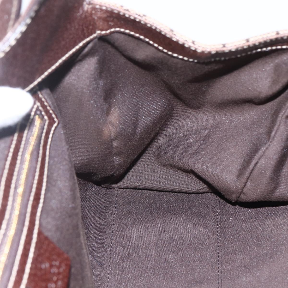 GUCCI GG Canvas Hand Bag Beige Gold 154981 Auth 156164V