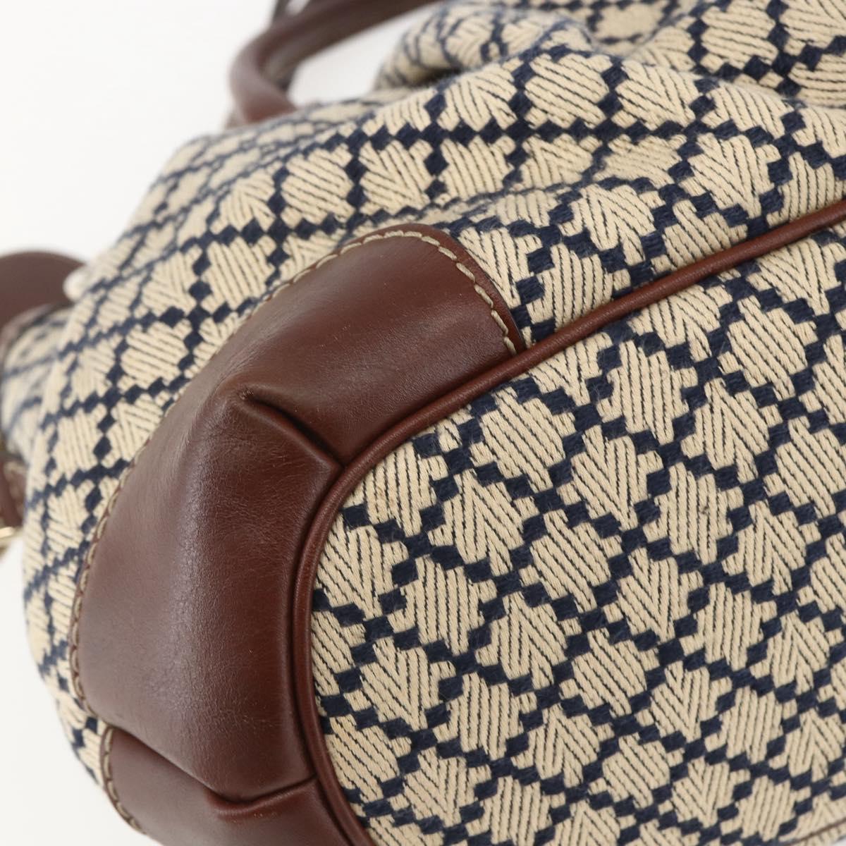 GUCCI Diamante Sukey Hand Bag Canvas 2way Beige Gold 247902 Auth 156167