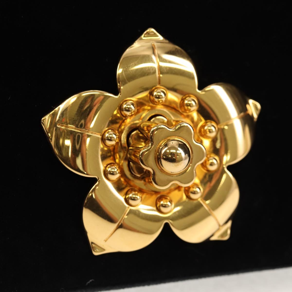 PRADA Chain Shoulder Bag Velor Black Silver Auth 156179V