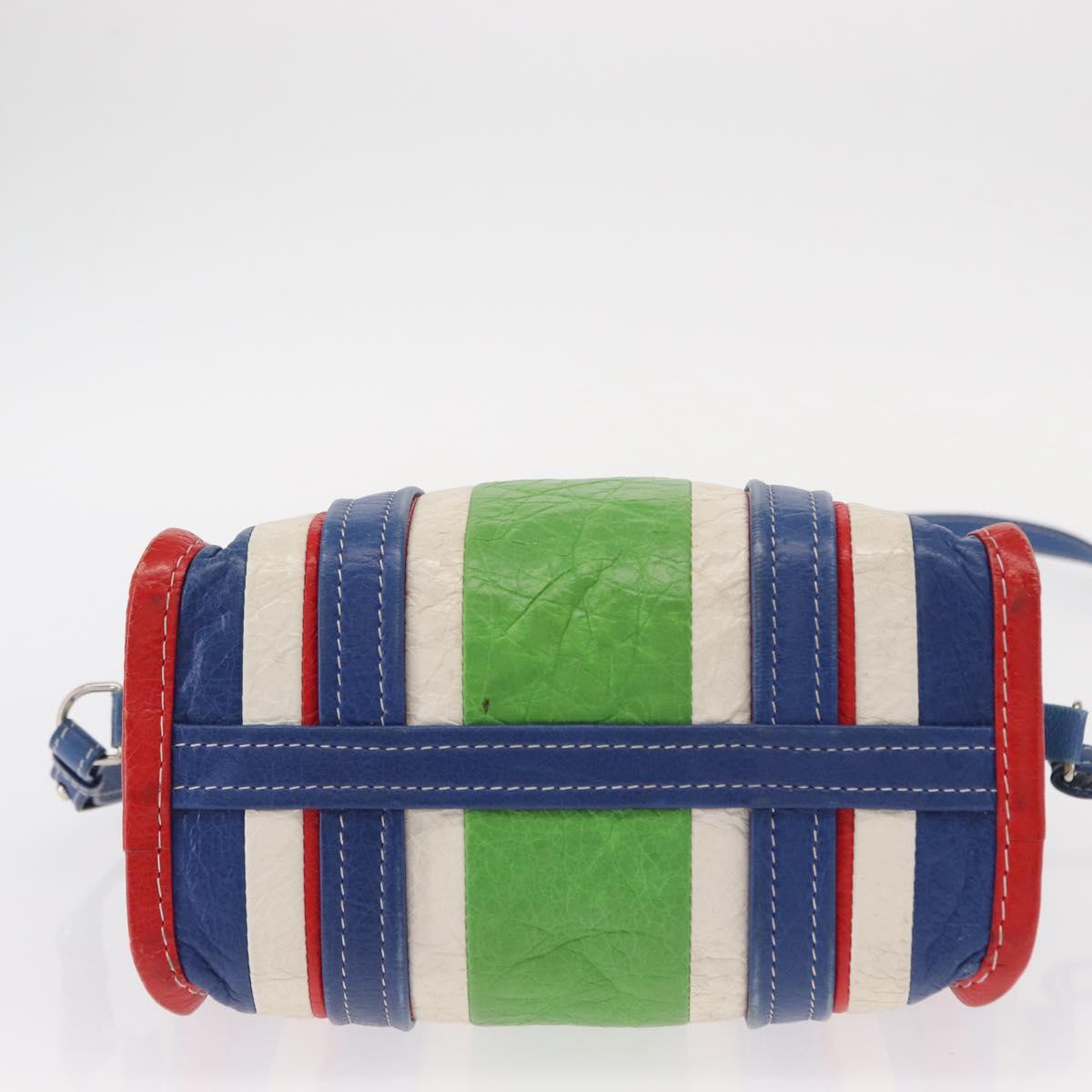 BALENCIAGA Bazaar Shopper XS Bag Leather 2way Multicolor 452458 Auth 156182