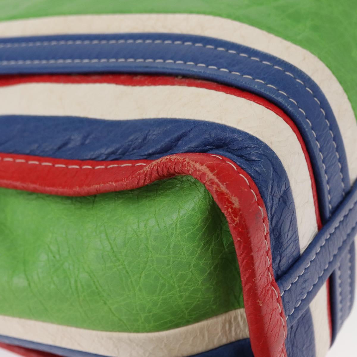 BALENCIAGA Bazaar Shopper XS Bag Leather 2way Multicolor 452458 Auth 156182