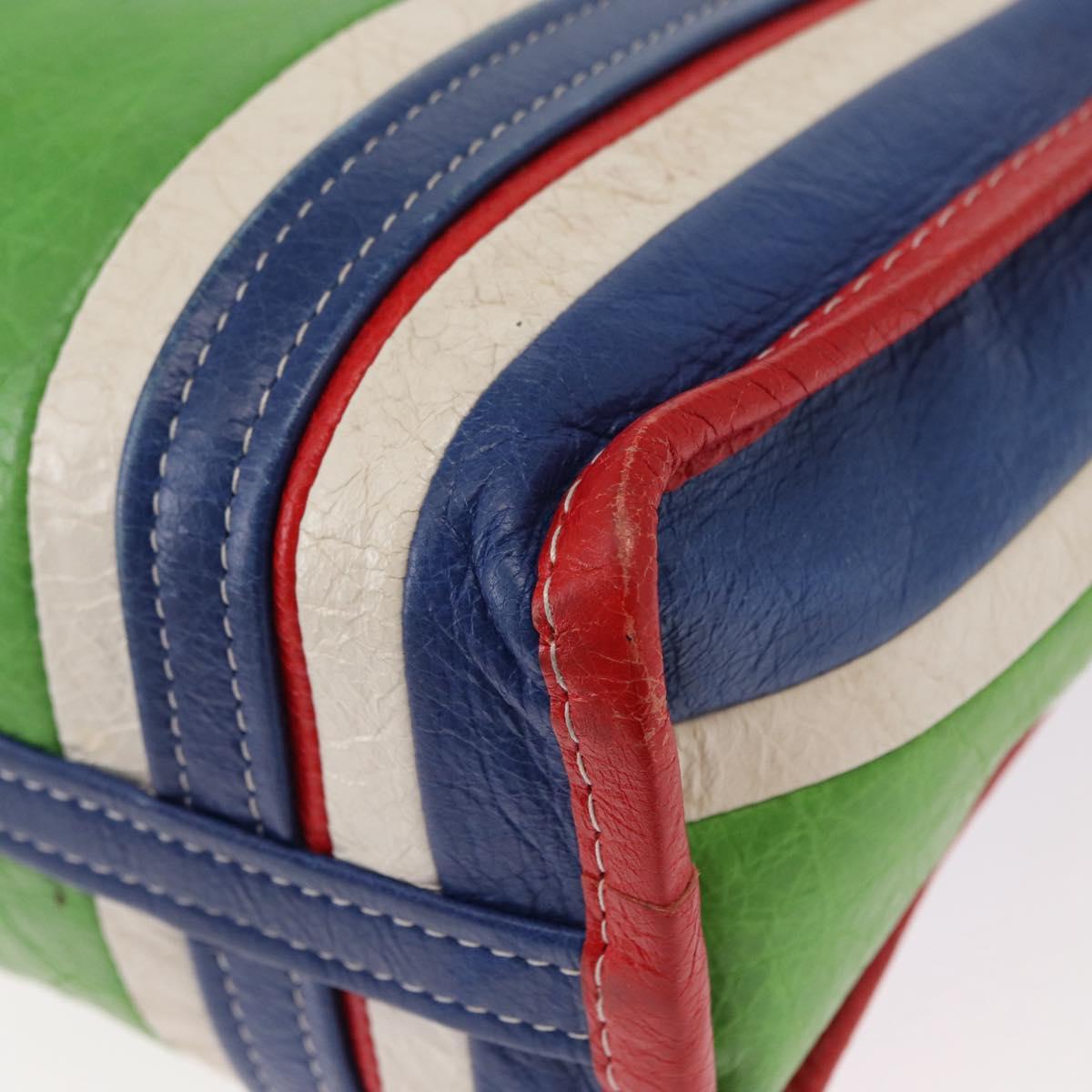 BALENCIAGA Bazaar Shopper XS Bag Leather 2way Multicolor 452458 Auth 156182