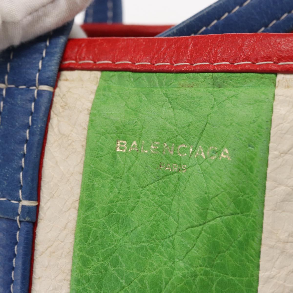 BALENCIAGA Bazaar Shopper XS Bag Leather 2way Multicolor 452458 Auth 156182