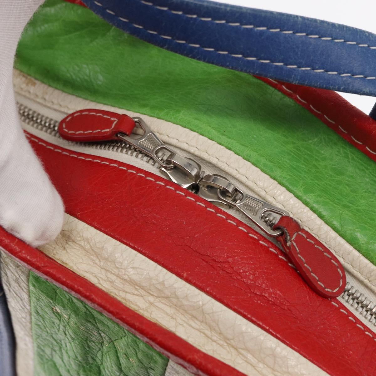 BALENCIAGA Bazaar Shopper XS Bag Leather 2way Multicolor 452458 Auth 156182