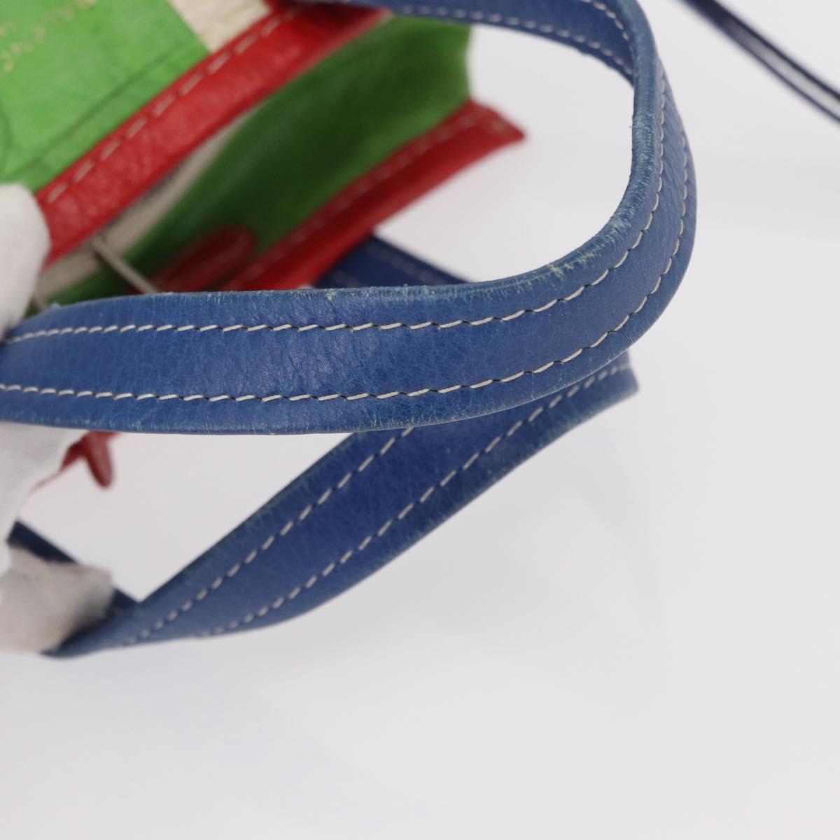 BALENCIAGA Bazaar Shopper XS Bag Leather 2way Multicolor 452458 Auth 156182