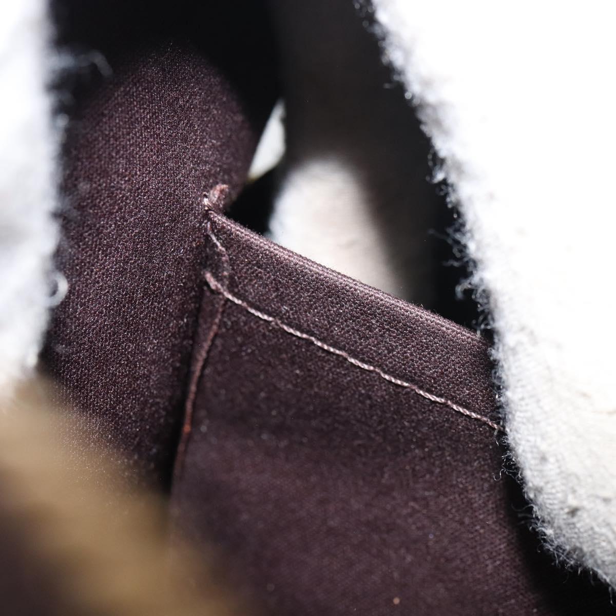 LOUIS VUITTON Monogram Vernis Alma PM Hand Bag Amarante M91611 LV Auth 156187