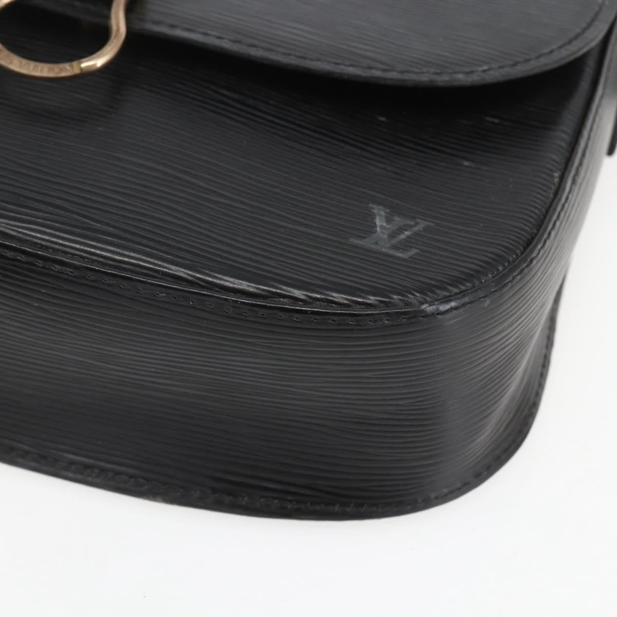 LOUIS VUITTON Epi Saint Cloud GM Shoulder Bag Black Noir M52192 LV Auth 156189