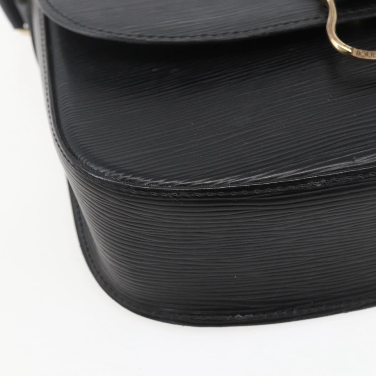 LOUIS VUITTON Epi Saint Cloud GM Shoulder Bag Black Noir M52192 LV Auth 156189