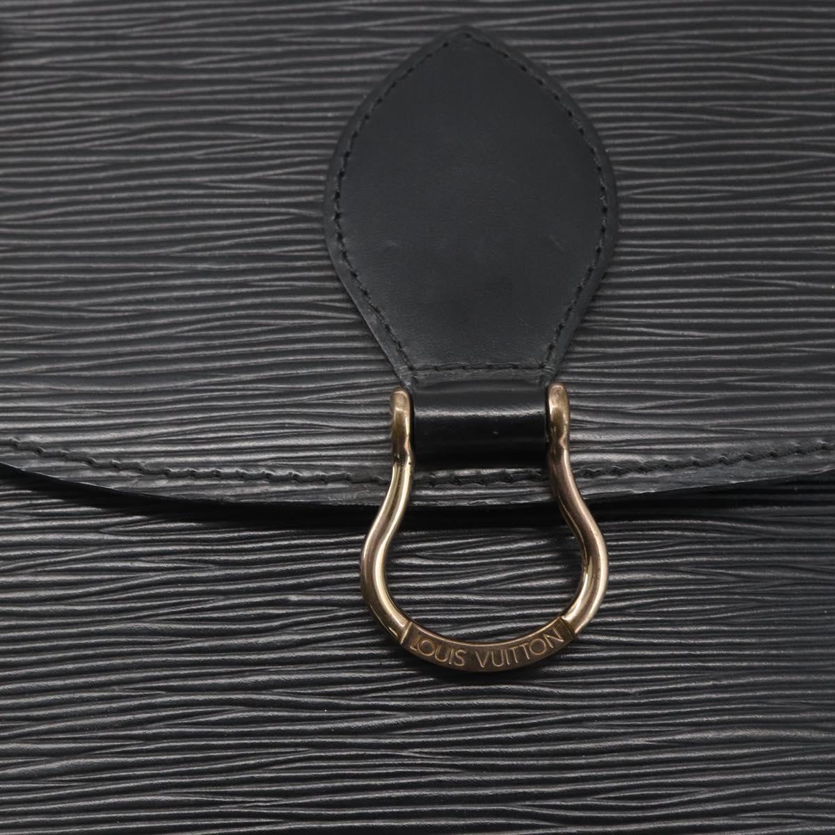 LOUIS VUITTON Epi Saint Cloud GM Shoulder Bag Black Noir M52192 LV Auth 156189