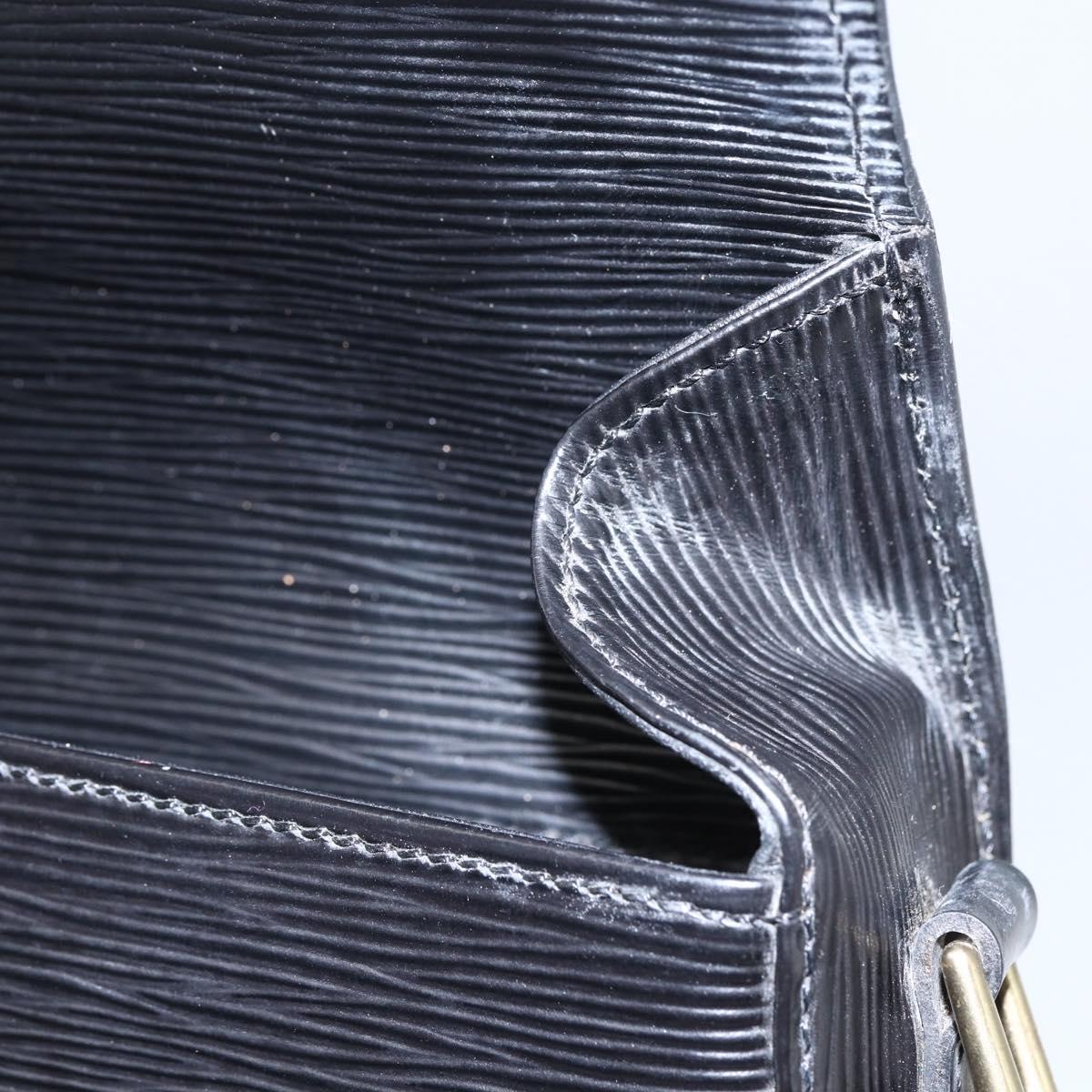 LOUIS VUITTON Epi Saint Cloud GM Shoulder Bag Black Noir M52192 LV Auth 156189