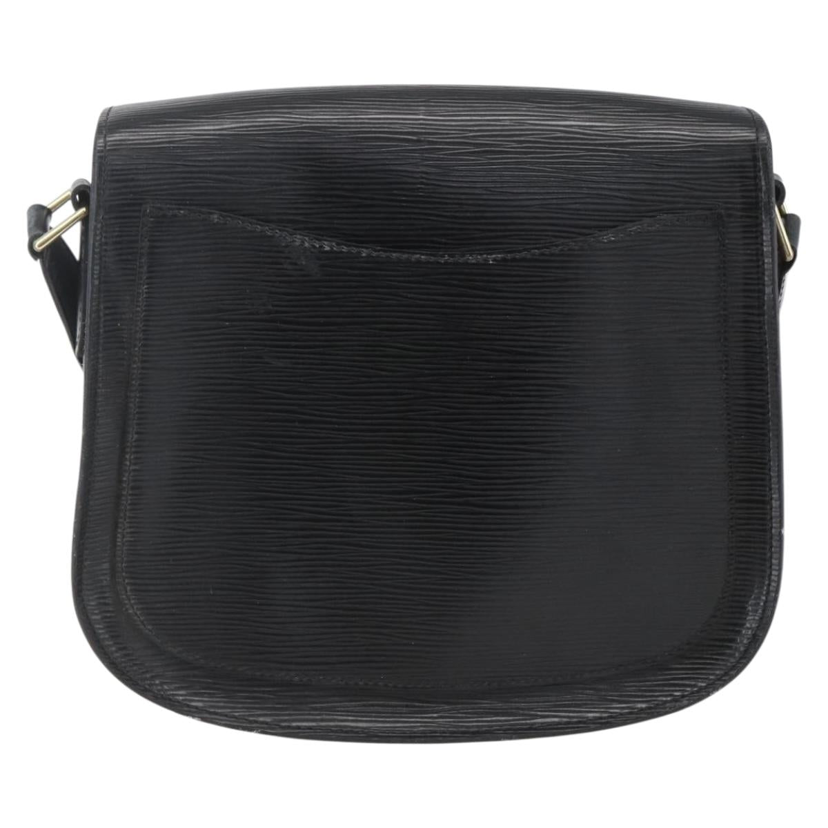 LOUIS VUITTON Epi Saint Cloud GM Shoulder Bag Black Noir M52192 LV Auth 156189