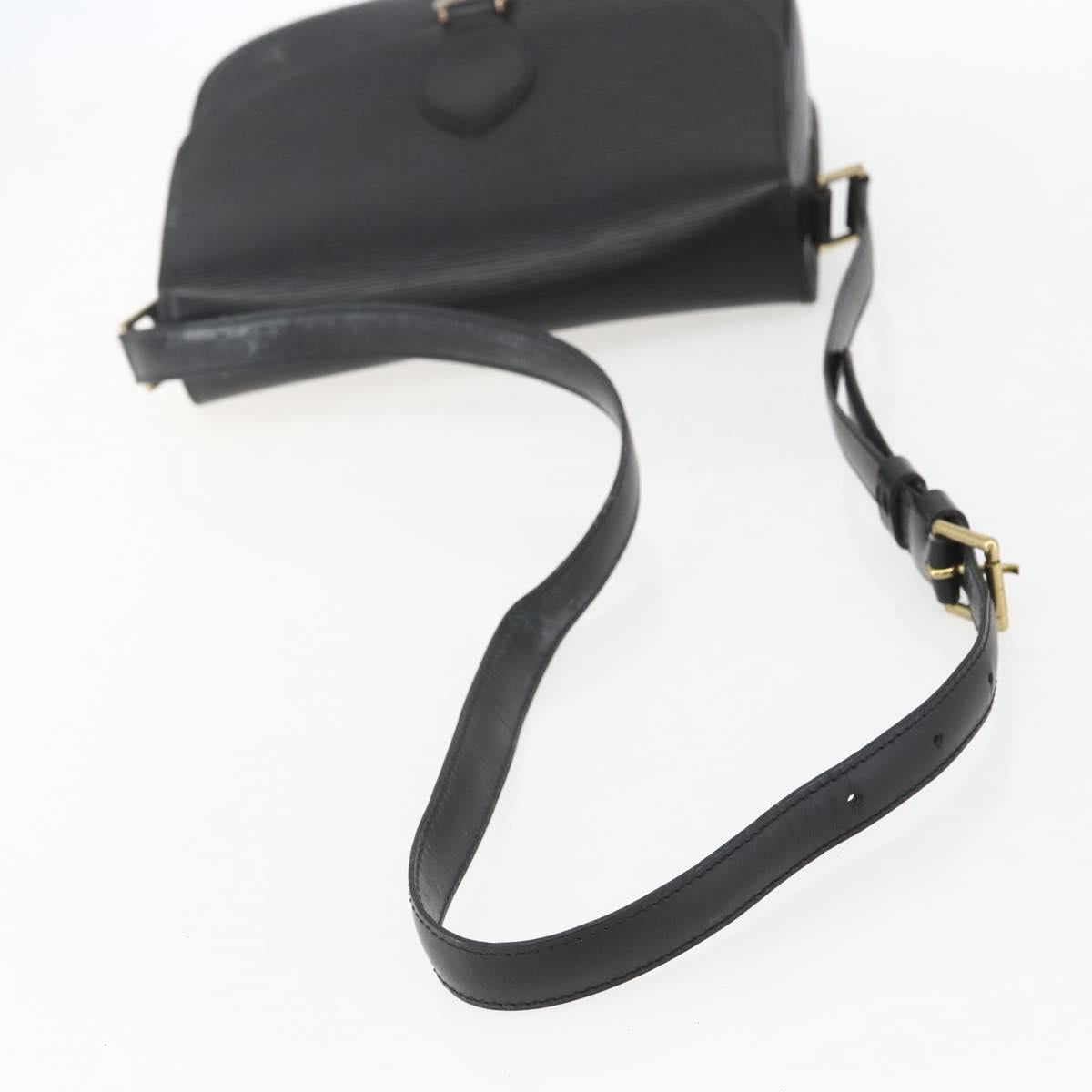 LOUIS VUITTON Epi Saint Cloud GM Shoulder Bag Black Noir M52192 LV Auth 156189