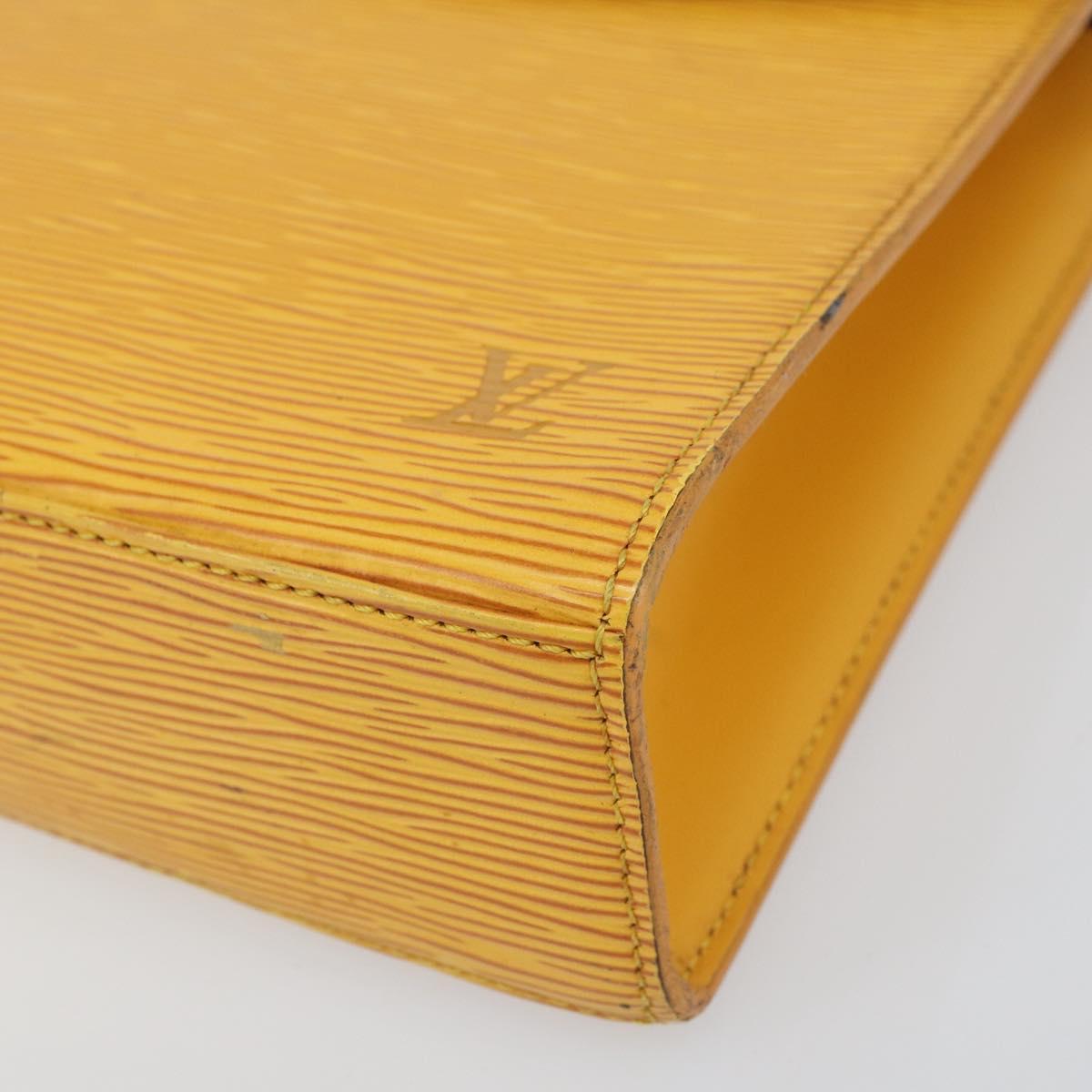 LOUIS VUITTON Epi Malesherbes Hand Bag Tassili Yellow Jonne M52379 Auth 156190