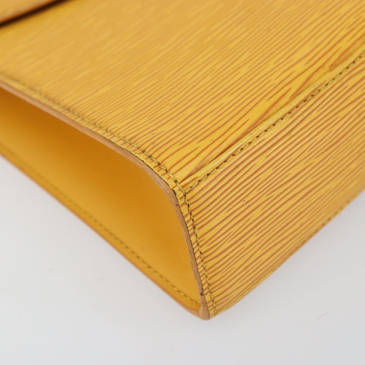 LOUIS VUITTON Epi Malesherbes Hand Bag Tassili Yellow Jonne M52379 Auth 156190