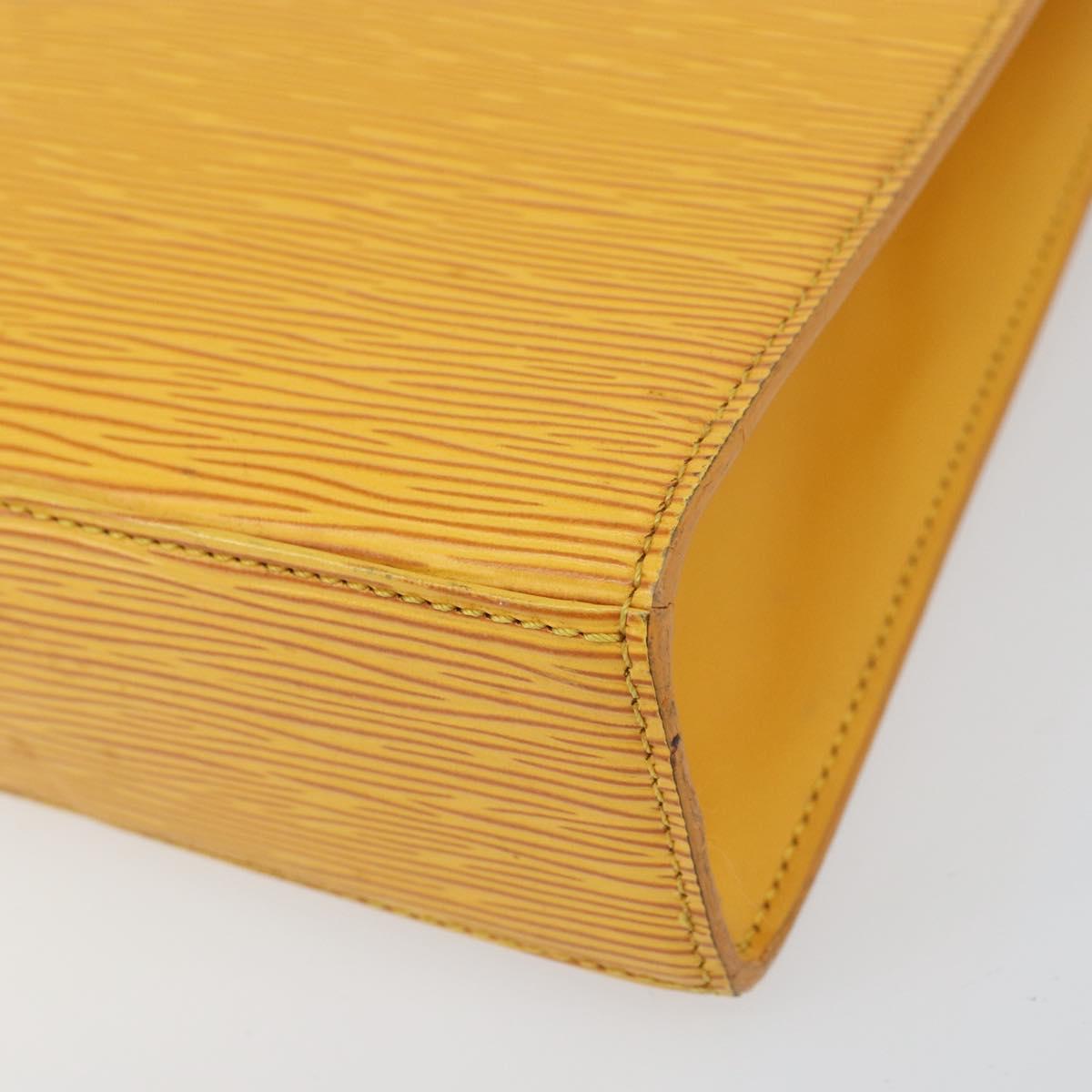 LOUIS VUITTON Epi Malesherbes Hand Bag Tassili Yellow Jonne M52379 Auth 156190