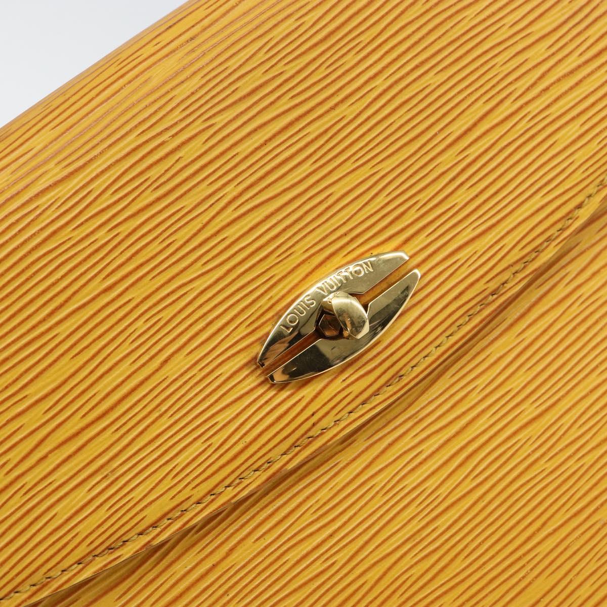 LOUIS VUITTON Epi Malesherbes Hand Bag Tassili Yellow Jonne M52379 Auth 156190