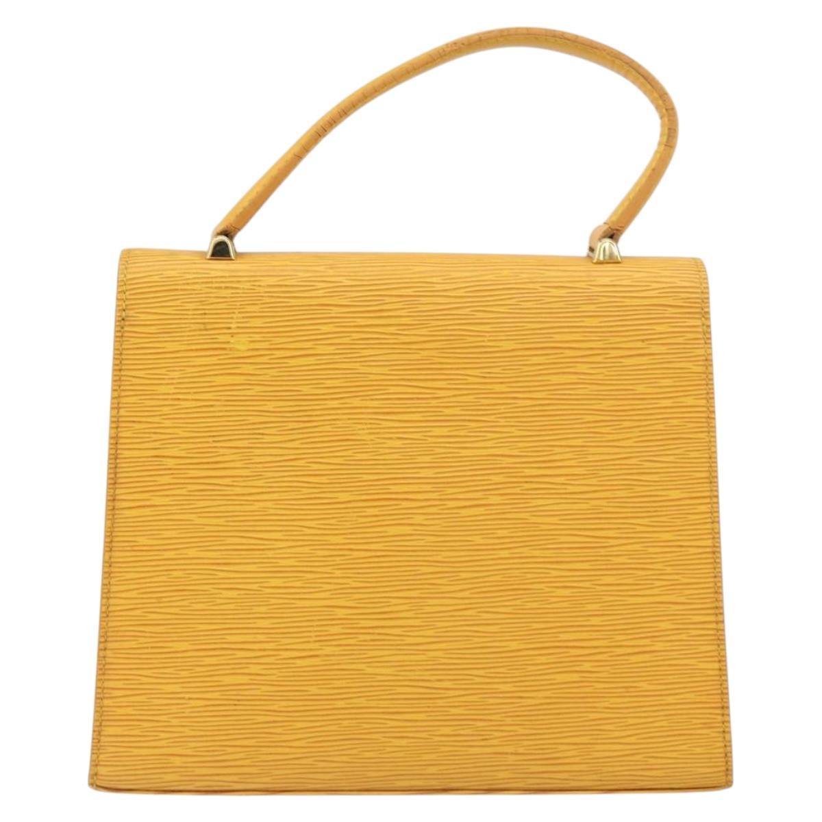 LOUIS VUITTON Epi Malesherbes Hand Bag Tassili Yellow Jonne M52379 Auth 156190