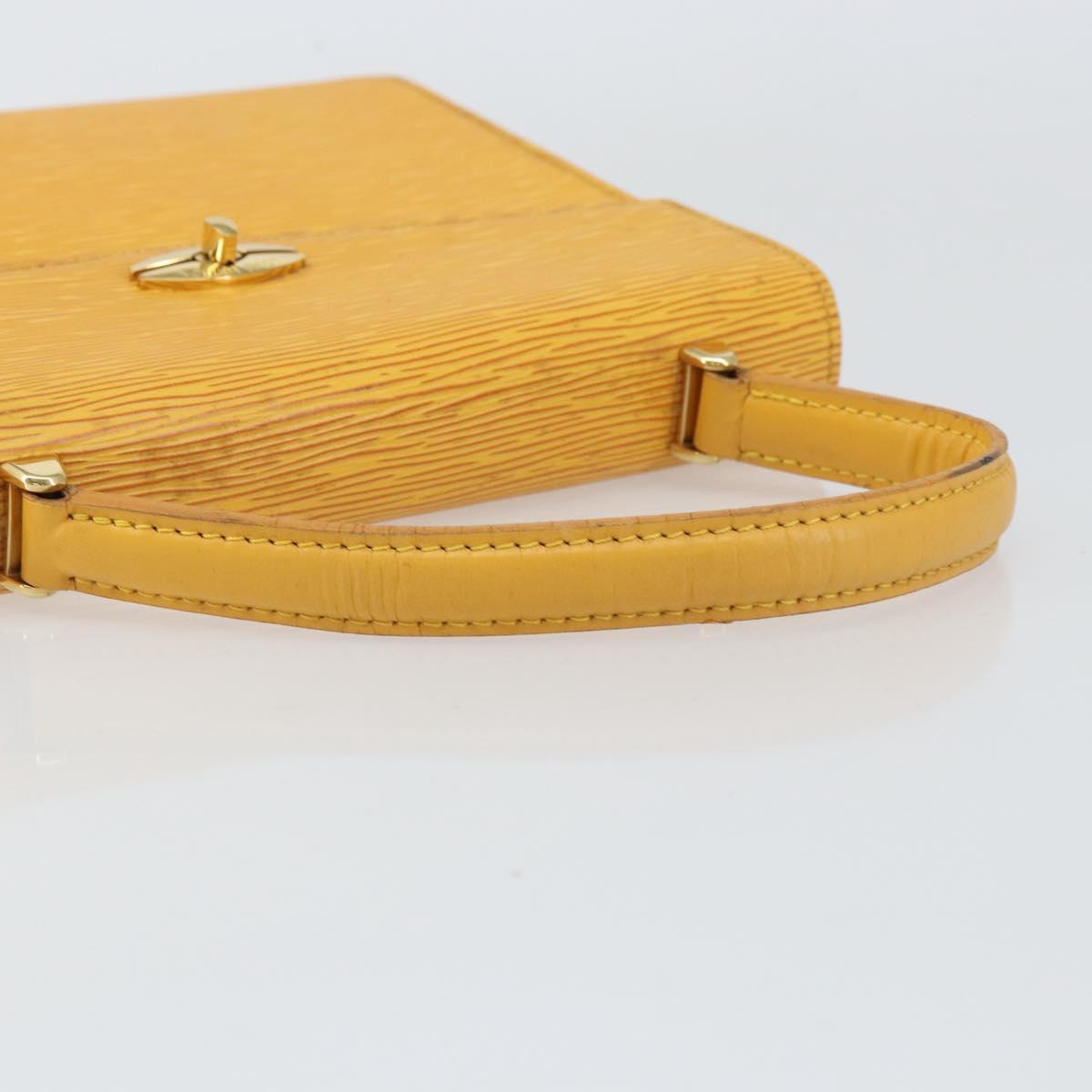 LOUIS VUITTON Epi Malesherbes Hand Bag Tassili Yellow Jonne M52379 Auth 156190