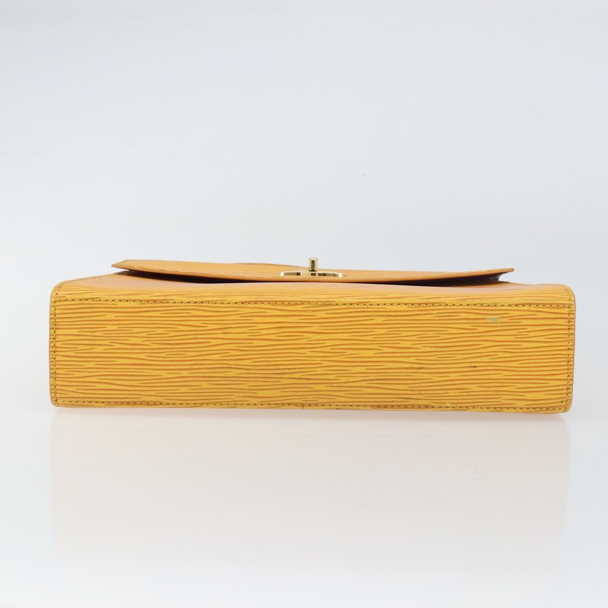 LOUIS VUITTON Epi Malesherbes Hand Bag Tassili Yellow Jonne M52379 Auth 156190