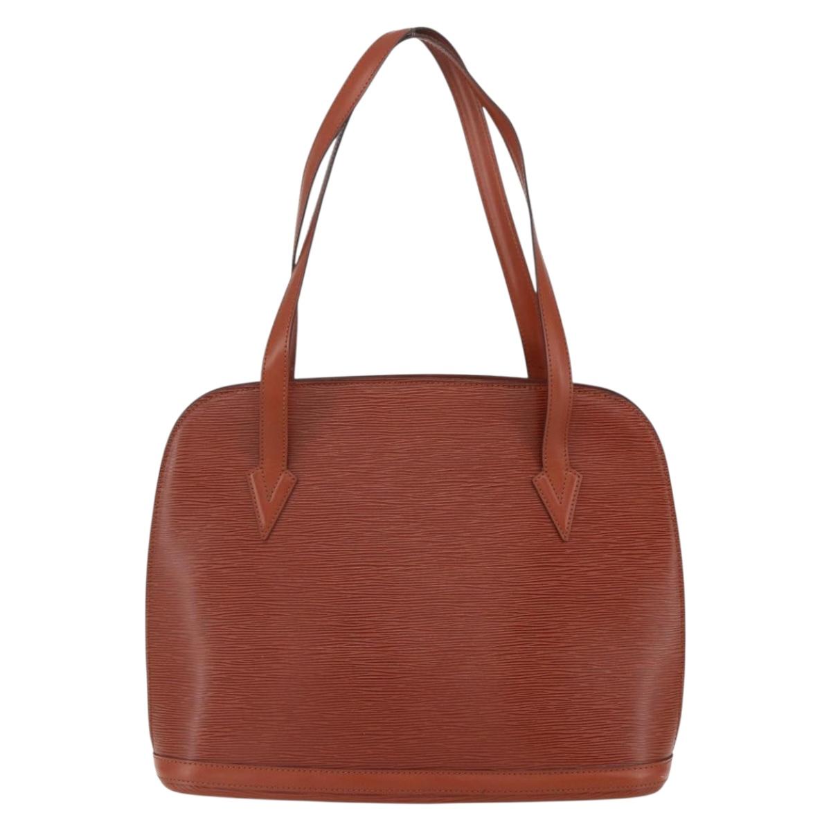 LOUIS VUITTON Epi Lussac Shoulder Bag Brown M52283 LV Auth 156191