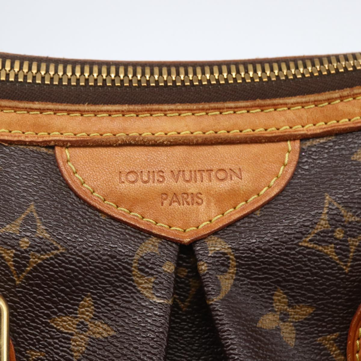 LOUIS VUITTON Monogram Palermo PM Tote Bag M40145 LV Auth 156193