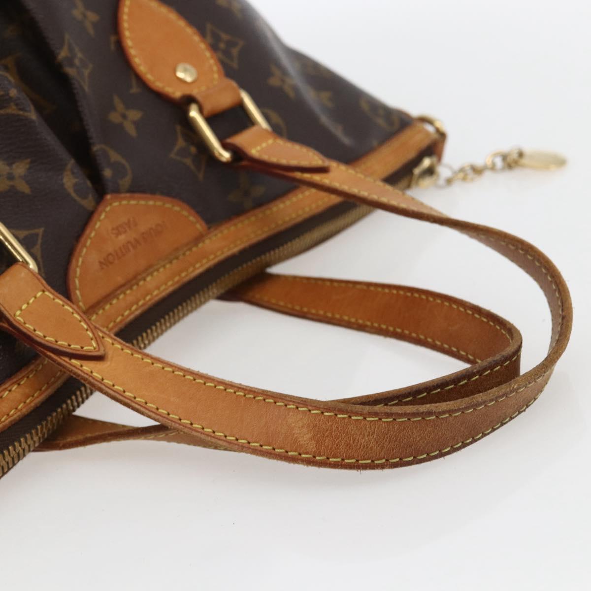 LOUIS VUITTON Monogram Palermo PM Tote Bag M40145 LV Auth 156193