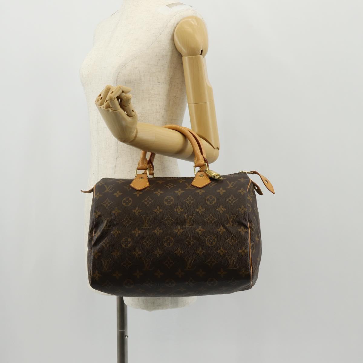 LOUIS VUITTON Monogram Speedy 30 Hand Bag M41526 LV Auth 156194V