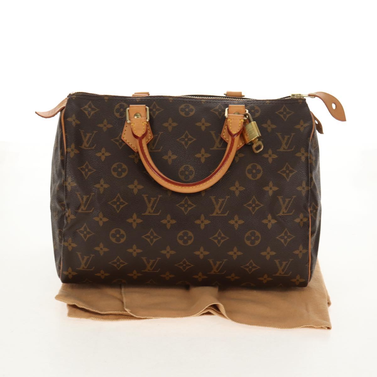 LOUIS VUITTON Monogram Speedy 30 Hand Bag M41526 LV Auth 156194V