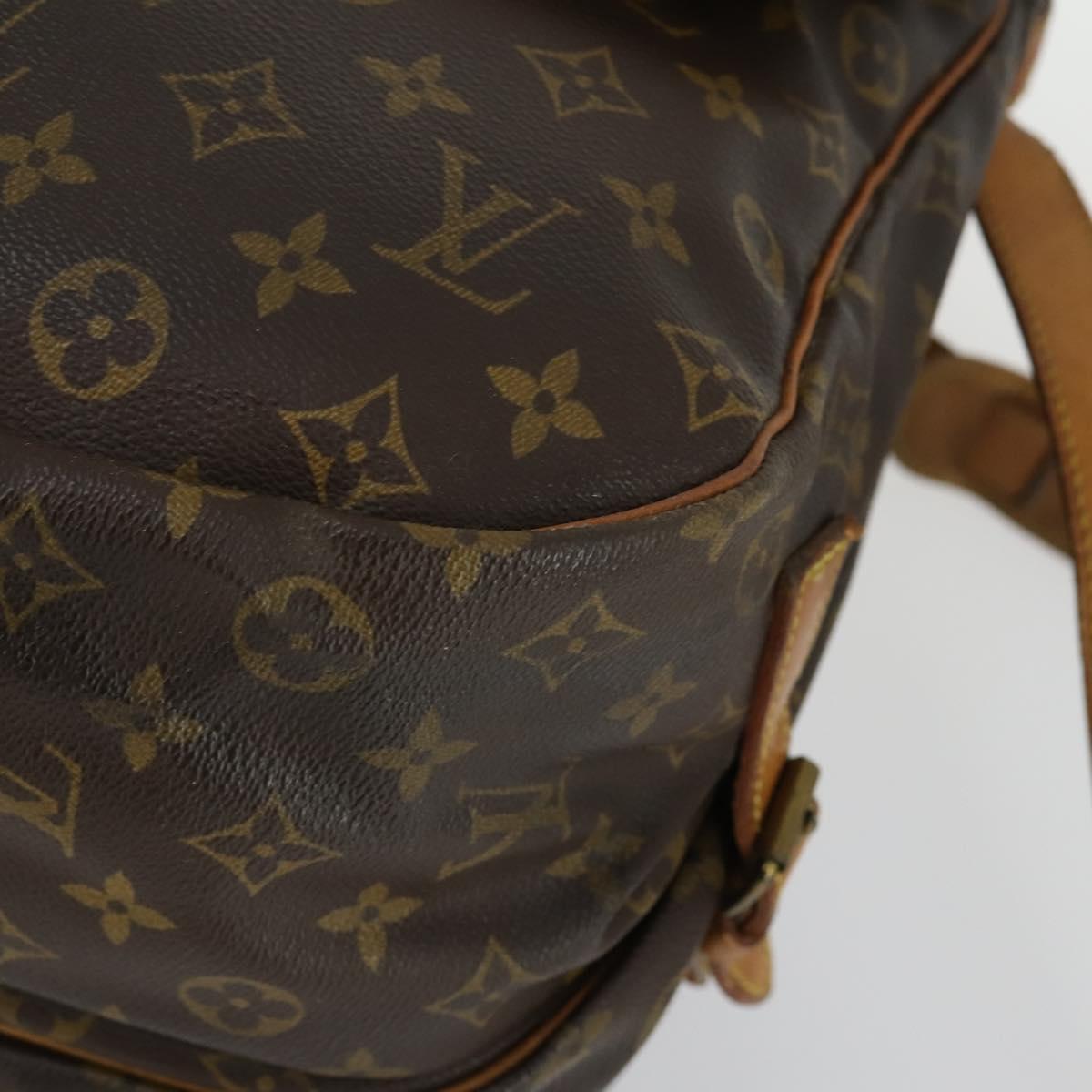 LOUIS VUITTON Monogram Saumur 35 Shoulder Bag M42254 LV Auth 156195