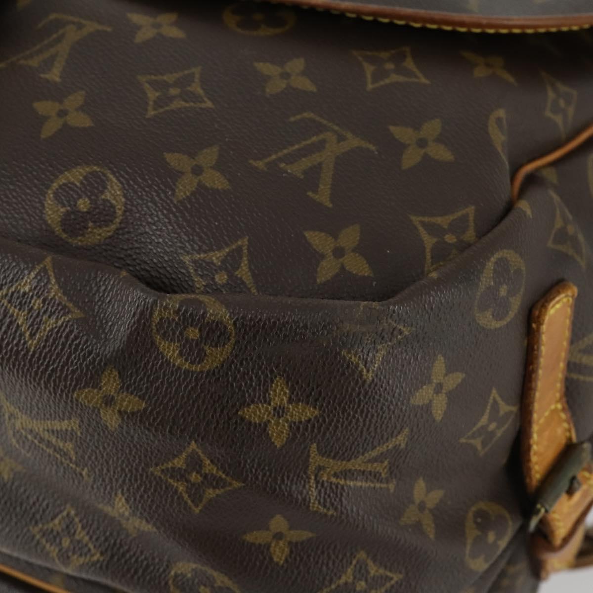 LOUIS VUITTON Monogram Saumur 35 Shoulder Bag M42254 LV Auth 156195