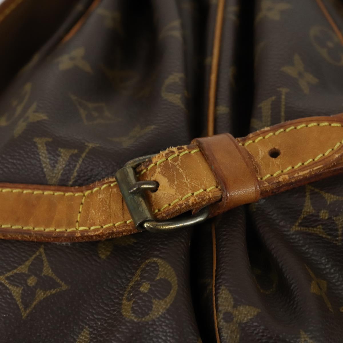 LOUIS VUITTON Monogram Saumur 35 Shoulder Bag M42254 LV Auth 156195