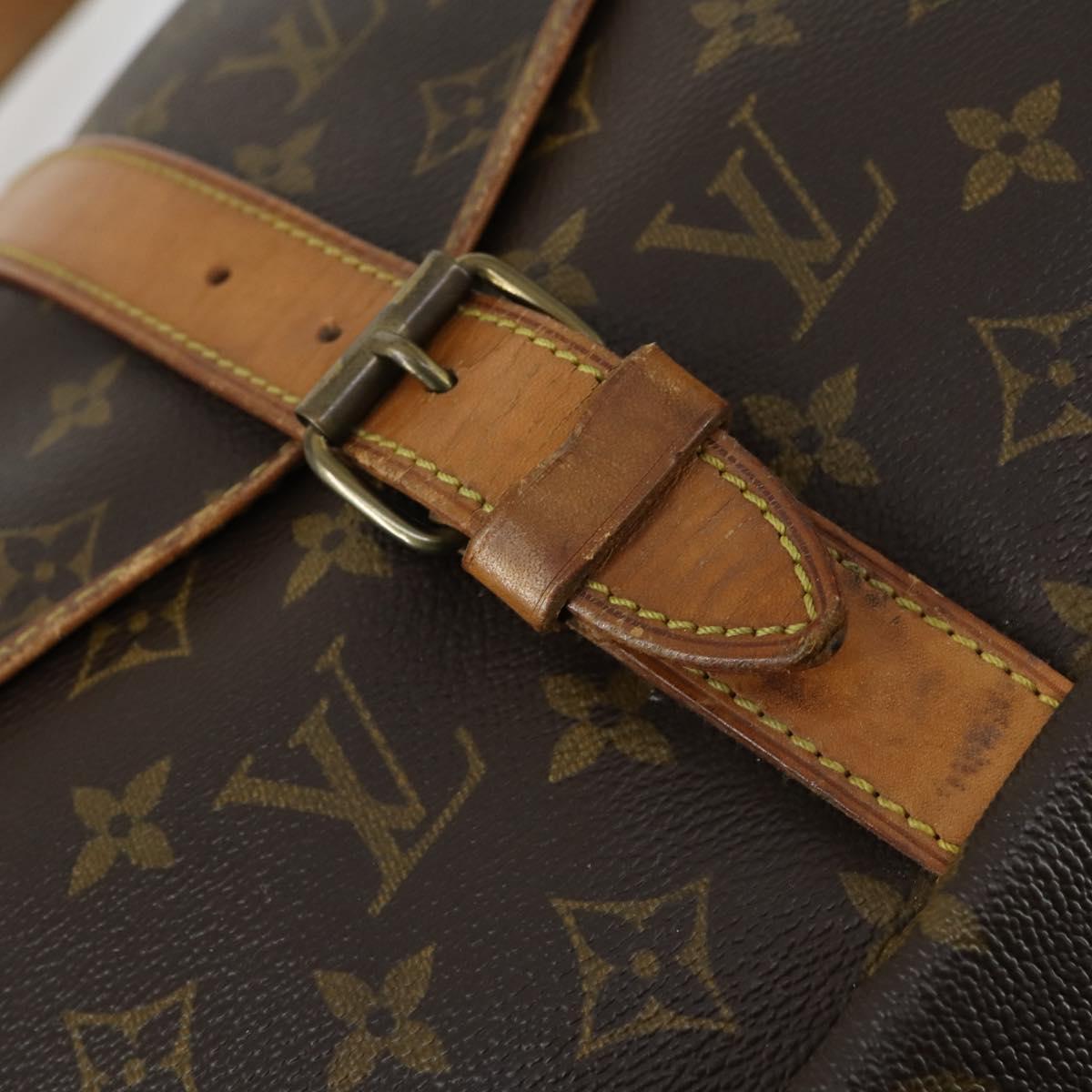 LOUIS VUITTON Monogram Saumur 35 Shoulder Bag M42254 LV Auth 156195
