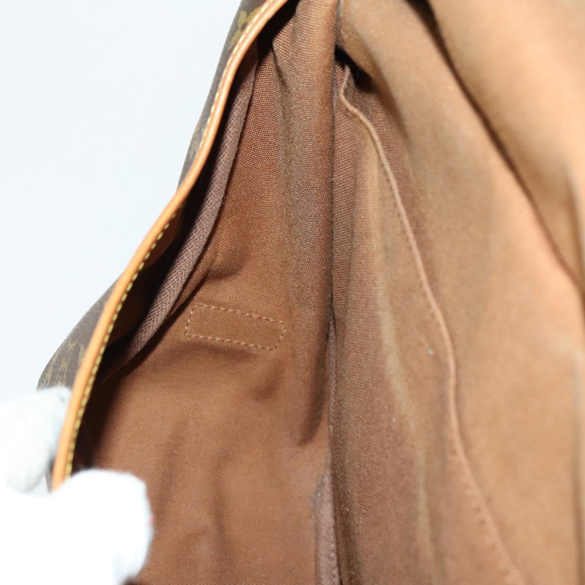 LOUIS VUITTON Monogram Saumur 35 Shoulder Bag M42254 LV Auth 156195